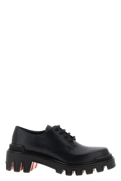 Christian Louboutin Men 'trott Dune' Lace Up Shoes In Black