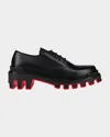 Christian Louboutin Trott Dune Uomo Lugged Plain Toe Derby In Black