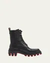 Christian Louboutin Mens Black Trott Dune Alta Uomo Leather Boots In Black
