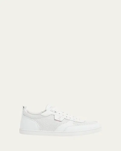 CHRISTIAN LOUBOUTIN MEN'S TUTTI RUI LEATHER LOW-TOP SNEAKERS