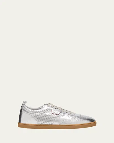Christian Louboutin Men's Tutti Rui Perforated Low-top Sneakers