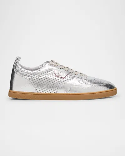 Christian Louboutin Men's Tutti Rui Perforated Low-top Sneakers