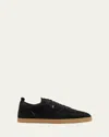 Christian Louboutin Mens Black Tutti Rui Low-top Leather Trainers Eur 44 / 10 Uk In Black