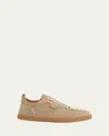 Christian Louboutin Rui Perforated Low-top Sneakers Suede Rubber In Saharienne