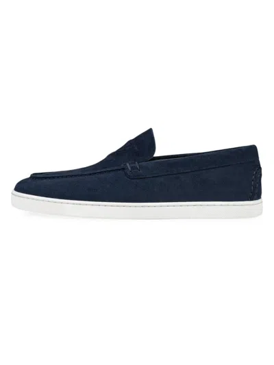 Christian Louboutin Men's Varsiboat Shoes In Blue