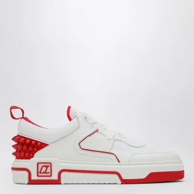 CHRISTIAN LOUBOUTIN MEN'S WHITE/RED ASTROLOUBI SNEAKERS | SIZE 41 | 3230887LE