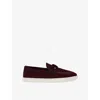 Christian Louboutin Chambeliboat Leather Boat Shoes In Red