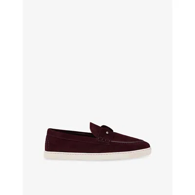 Christian Louboutin Mens Amara Chambeliboat Suede Boat Shoes Eur 43 / 9 Uk