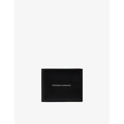 Christian Louboutin Mens Black Canopy Bifold Leather Wallet
