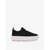 Christian Louboutin Mens Choukario Low-top Woven Trainers Black Eur 41.5 / 7.5 Uk In Black
