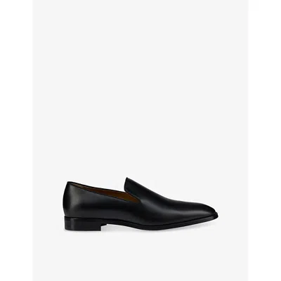 Christian Louboutin Mens Black Danny Flex Leather Loafers Eur 42.5 / 8.5 Uk