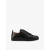 Christian Louboutin Mens Louis Junior Leather Low-top Trainers Blac In Black