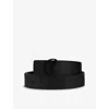 Christian Louboutin Mens Black Mooncrest Reversible Leather Belt
