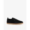 Christian Louboutin Mens Black Tutti Rui Low-top Leather Trainers Eur 44 / 10 Uk In Black