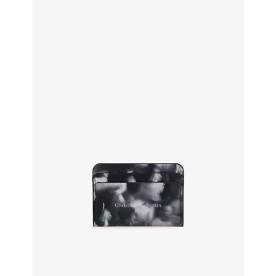 Christian Louboutin Mens  Canopy Leather Card Holder In Multi