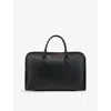 Christian Louboutin Mens Black/gun Metal Funky Leather Weekend Duffle Bag