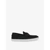 Christian Louboutin Mens Black Chambeliboat Leather Boat Shoes Eur 45 / 11 Uk