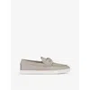 Christian Louboutin Mens Goose Chambeliboat Suede Boat Shoes In Goose