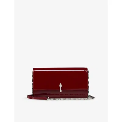 Christian Louboutin Mens  Bettina Patent-leather Wallet-on-chain In Empire