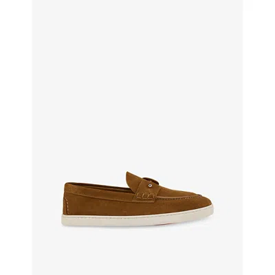 Christian Louboutin Mens Rhea Chambeliboat Suede Shoes Eur 44 / 10 Uk