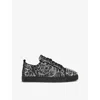 Christian Louboutin Sneakers In Black-silver/silver