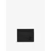 Christian Louboutin Mens Black Mooncrest Leather Card Holder