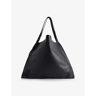 Christian Louboutin Mens Black Oversized Leather Tote Bag