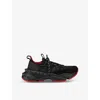 Christian Louboutin Mens Black Trailnrun Flat Mesh Low-top Trainers In Black