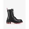 Christian Louboutin Mens Black Trott Dune Alta Uomo Leather Boots In Black