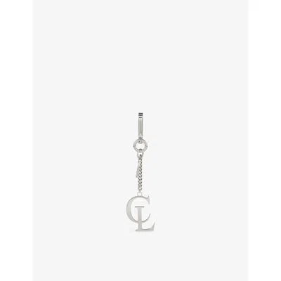 Christian Louboutin Mens Cl Silver-toned Metal Keyring In Green
