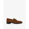Christian Louboutin Chambelimoc Leather Loafers In Brown