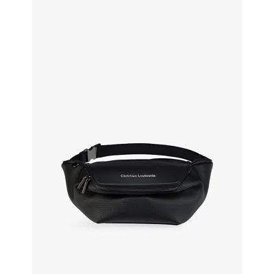 Christian Louboutin Mens Empire Black Nostalgic Leather Belt Bag
