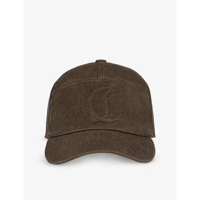 Christian Louboutin Mens Silex Enky Mooncrest Corduroy Cotton Cap