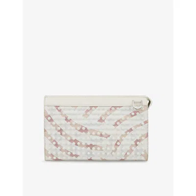 Christian Louboutin Mens Multi/leche/white Funky Woven Clutch