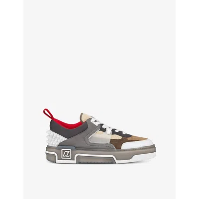 Christian Louboutin Astroloubi Grey Suede Sneakers