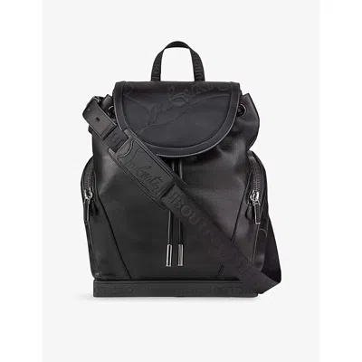 Christian Louboutin Mens Smoky/black Explorafunk Leather Backpack