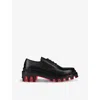Christian Louboutin Mens Black Trott Dune Leather Shoes In Black