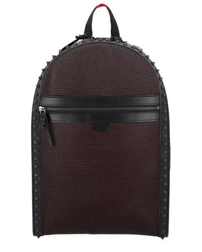 Christian Louboutin Mesh Backpack In Brown