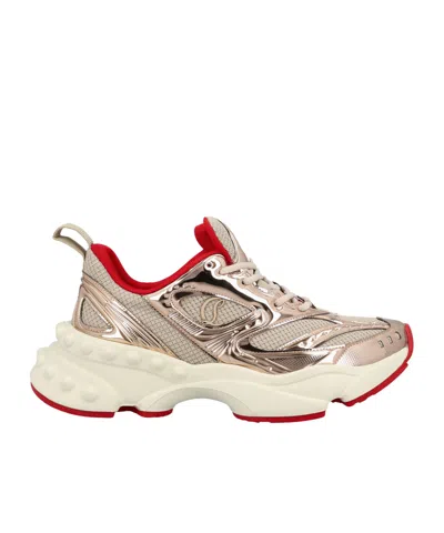 Christian Louboutin Mesh Panelled Sneakers In Multi