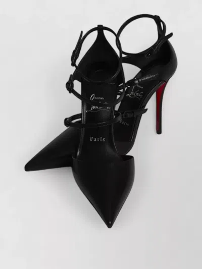 Christian Louboutin Milena Pumps Pointed Toe Stiletto Straps In Black