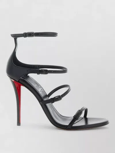 Christian Louboutin Milllenium Ankle Strap Open Toe Pumps In Black