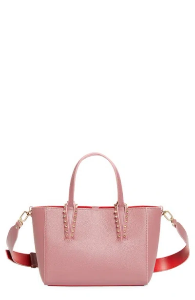 Christian Louboutin Cabata Mini Leather Tote In Pink