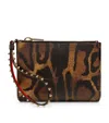Christian Louboutin Mini Cabata Soft Leather Pouch In Red
