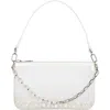 Christian Louboutin Mini Loubila Crystal Embellished Shoulder Bag In Bianco/crystal