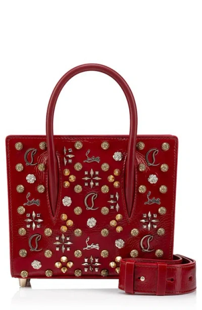 Christian Louboutin Mini Paloma La Belle Charm Leather Tote Bag In R291 Loubi/multi.