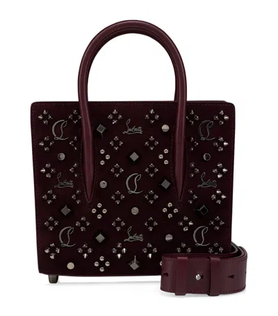 Christian Louboutin Mini Paloma Leather Top-handle Bag In Red