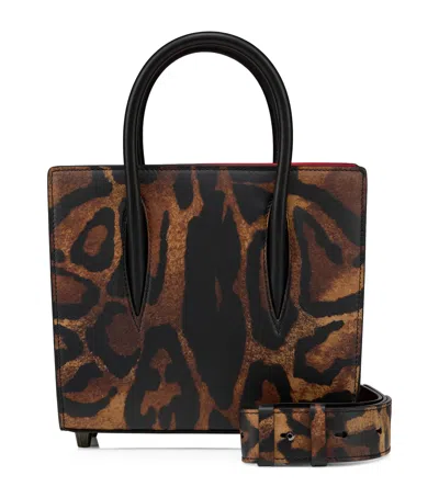 Christian Louboutin Mini Paloma Leather Top-handle Bag In Red