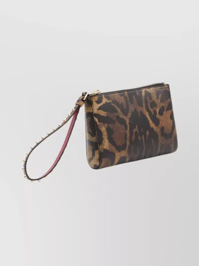Christian Louboutin Mini Pouch With Animal Print Design