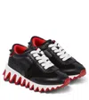 Christian Louboutin Girl's Loubishark Red Sole Runner Sneakers, Toddlers/kids In Black