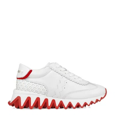 CHRISTIAN LOUBOUTIN MINI SHARK LEATHER SNEAKERS